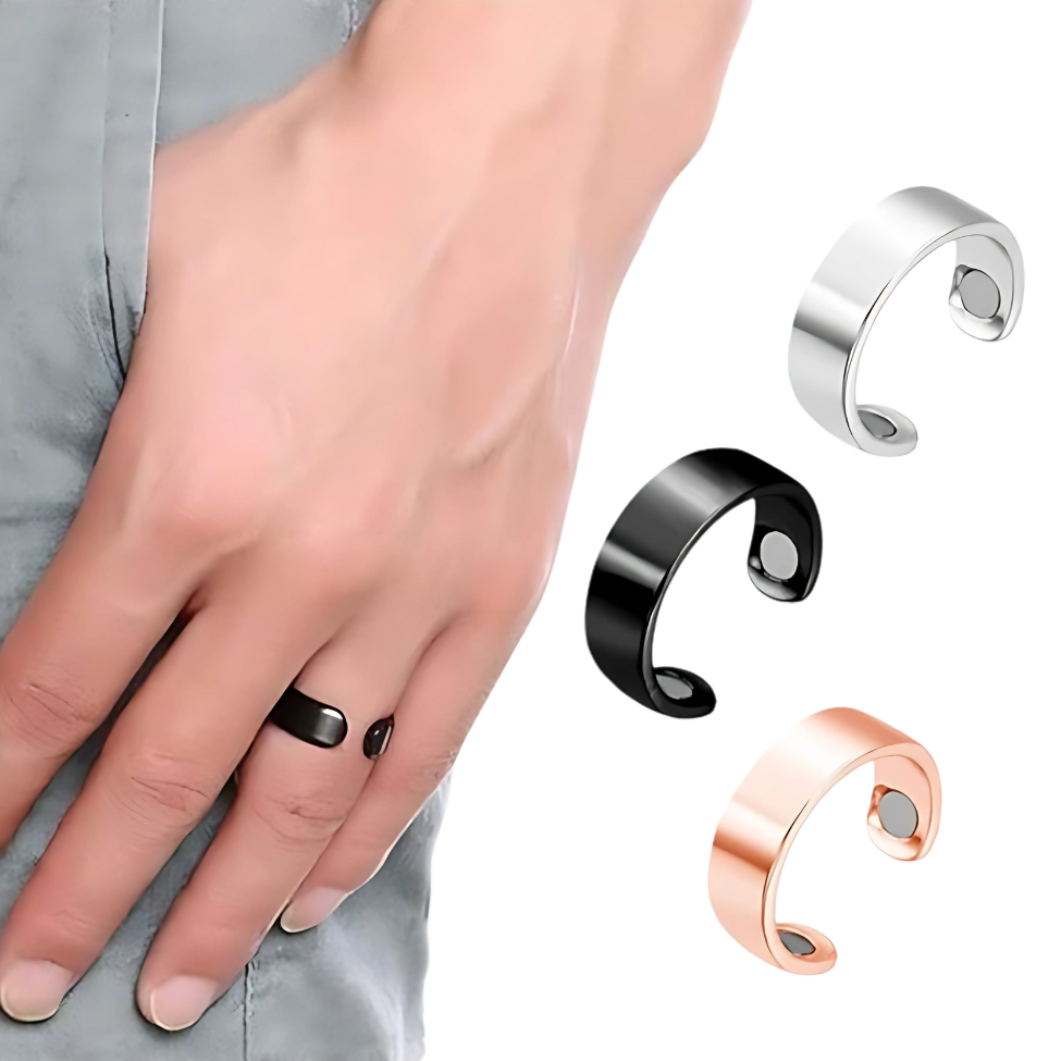 Blood Sugar Control Copper Magnetic Therapy Rings (3PCS, Adjustable)