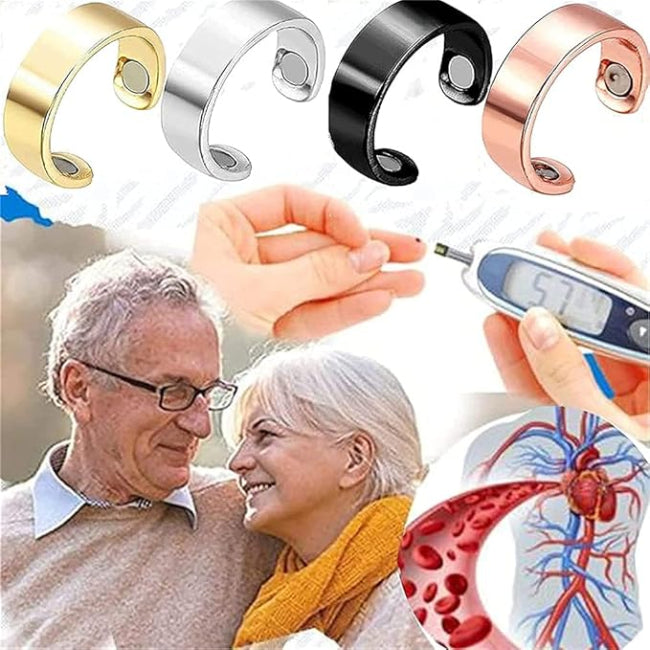 Blood Sugar Control Copper Magnetic Therapy Rings (3PCS, Adjustable)