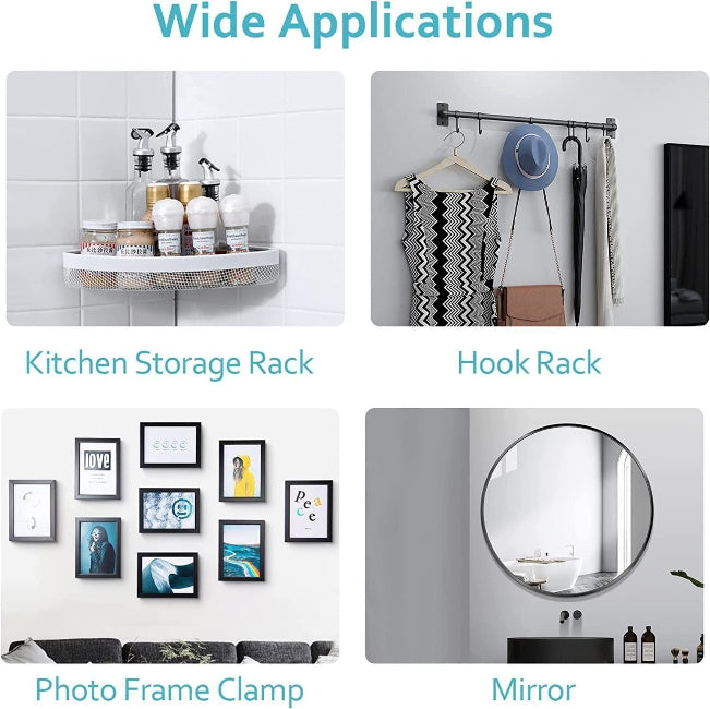 Multipurpose Wall Mount Screw Hooks – Heavy Duty for Home (10PCS Set)