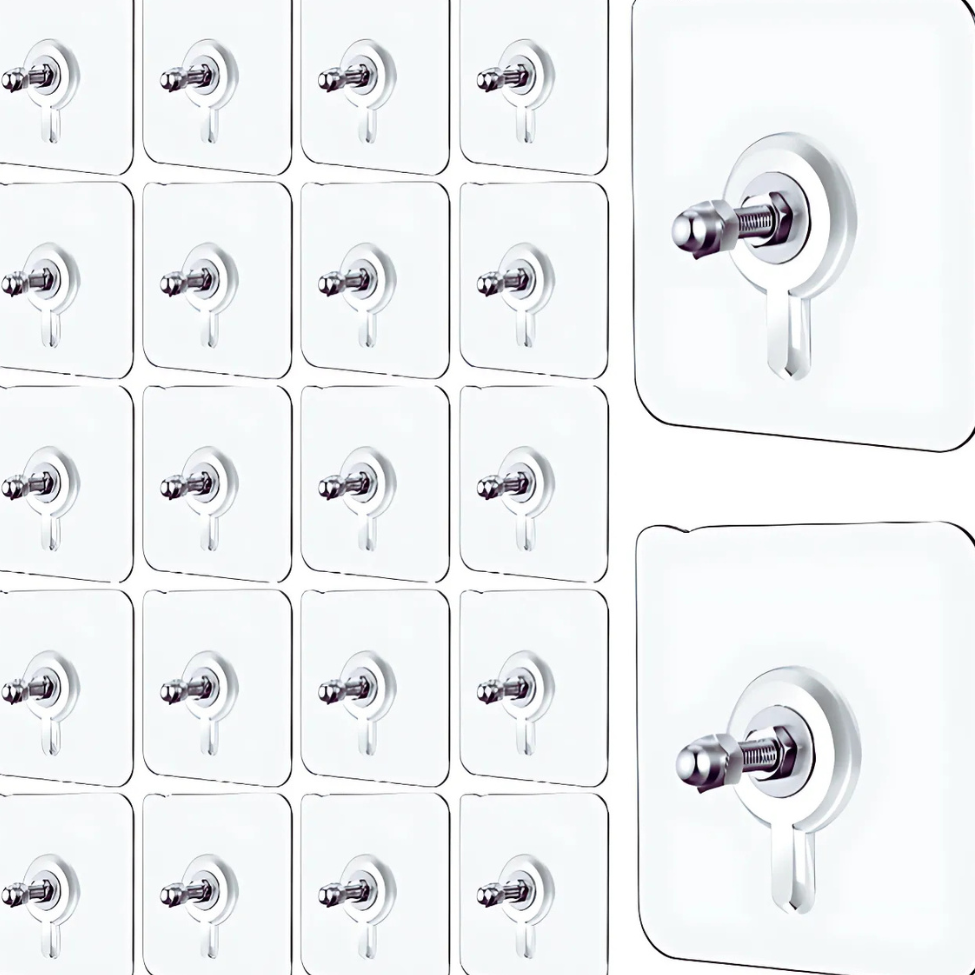Multipurpose Wall Mount Screw Hooks – Heavy Duty for Home (10PCS Set)