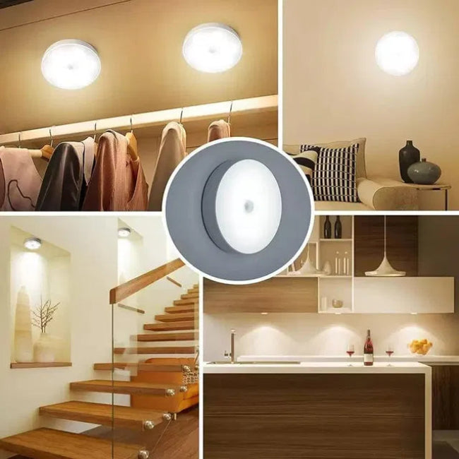Wireless Motion Sensor Night Lights for Home – USB Charging (2PCS)