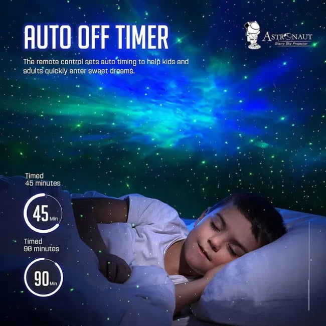 Astronaut Galaxy Projector – 360° Rotation with Remote Control